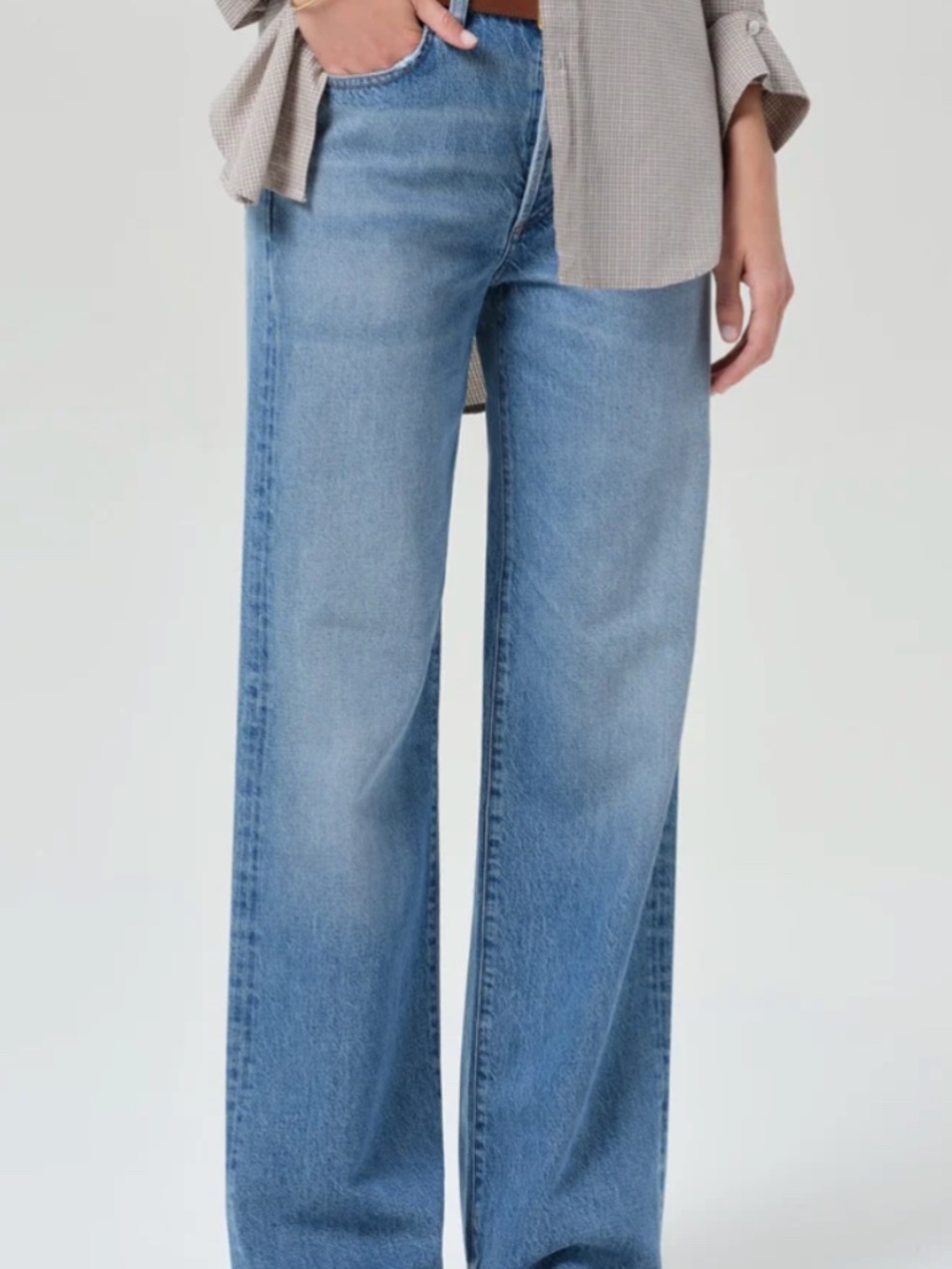 Citizens of Humanity Annina High-Rise Wide-Leg Jeans 30โ Size 25 mid denim